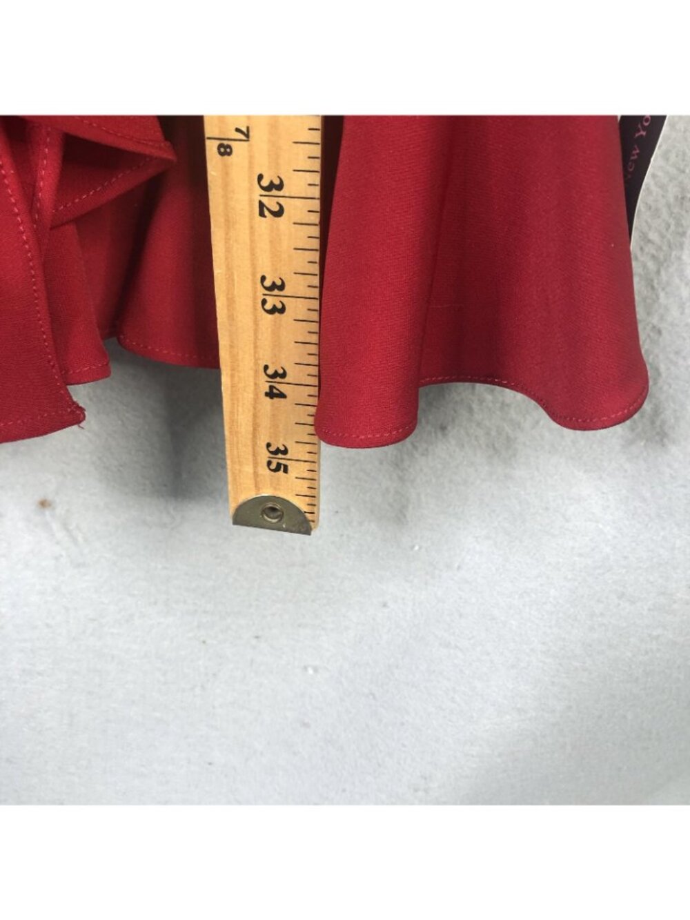 Issue New York Dress Womens M Red Ruffle Jacket Mini Long Sleeve Party Cocktail - Picture 4 of 16